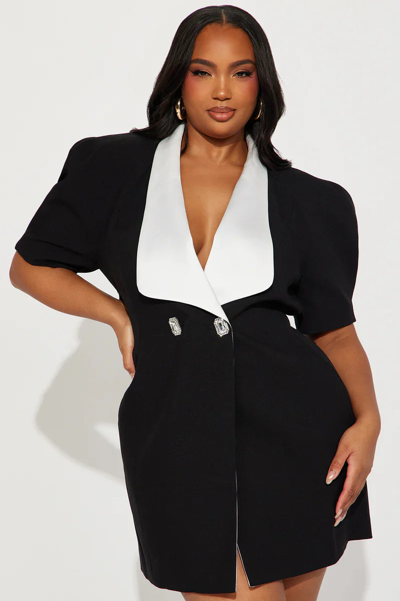 Audrey Blazer Mini Elbise