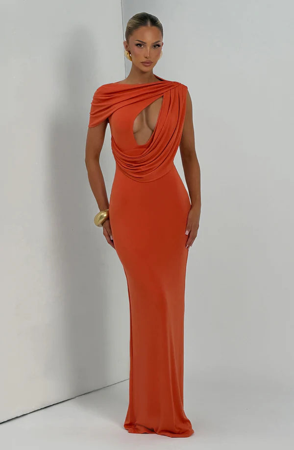 Kalina Maxi Dress - Burnt Orange