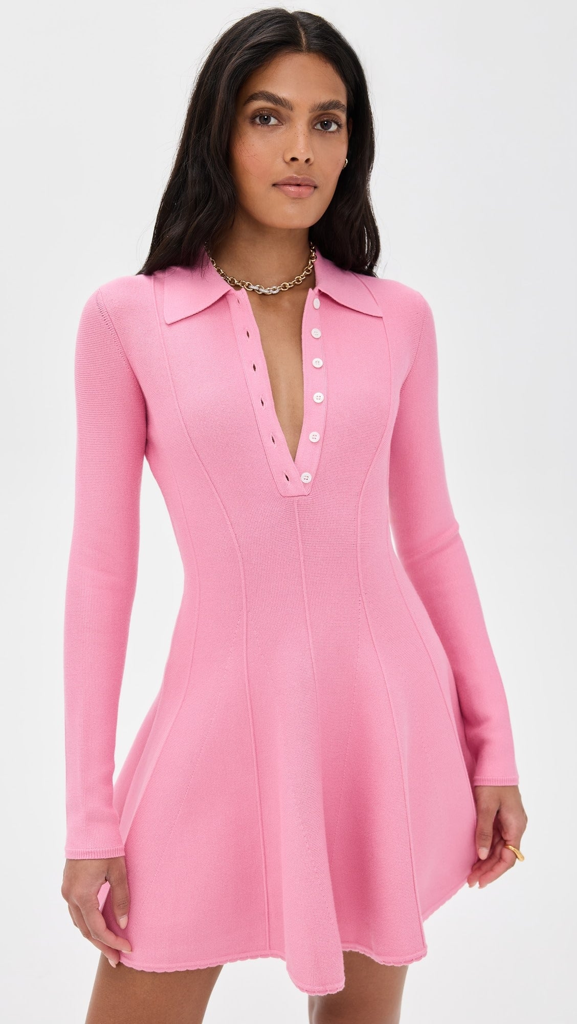 Henley Mini Kloş Elbise