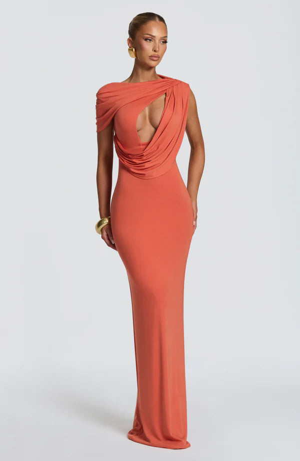 Kalina Maxi Dress - Burnt Orange