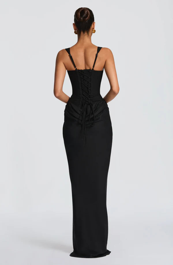 Cornei Maxi Dress - Black