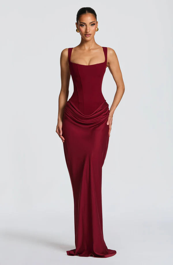 Cornei Maxi Dress - cherry