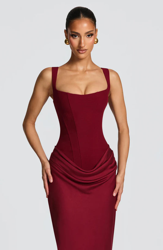 Cornei Maxi Dress - cherry