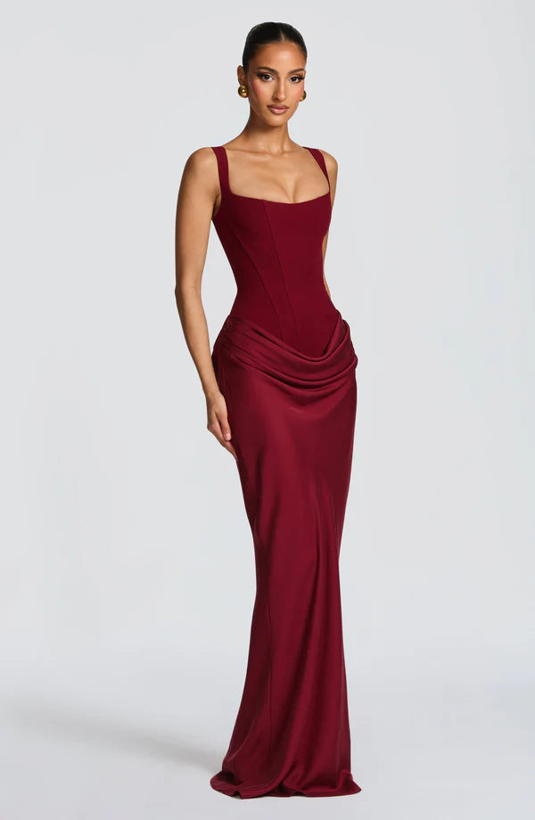 Cornei Maxi Dress - cherry