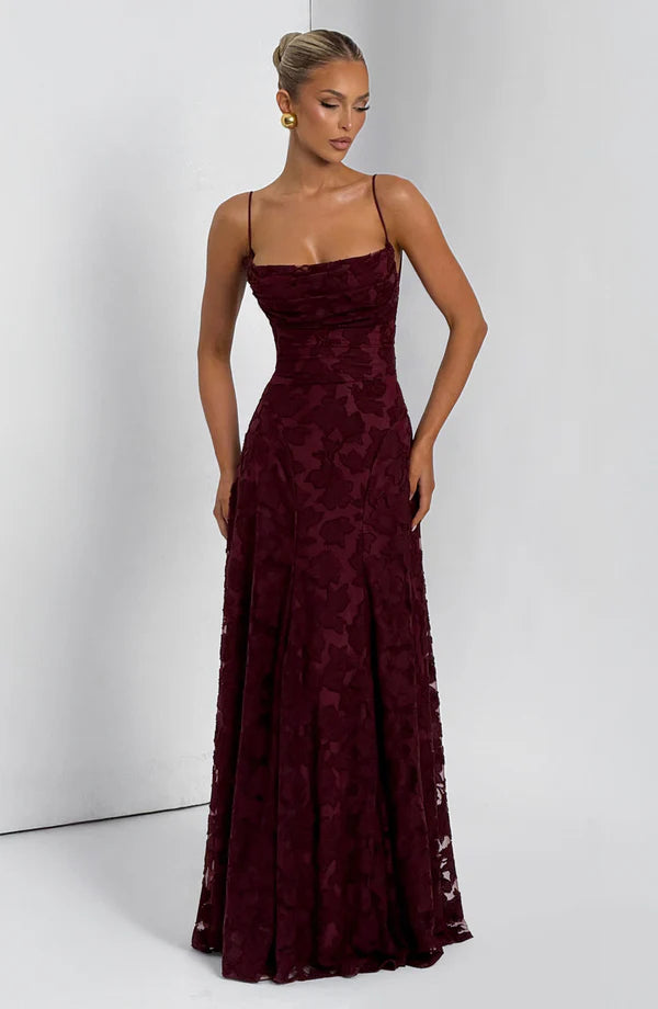 Francesca Maxi Dress - Cherry