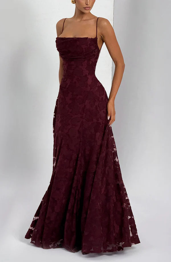 Francesca Maxi Dress - Cherry