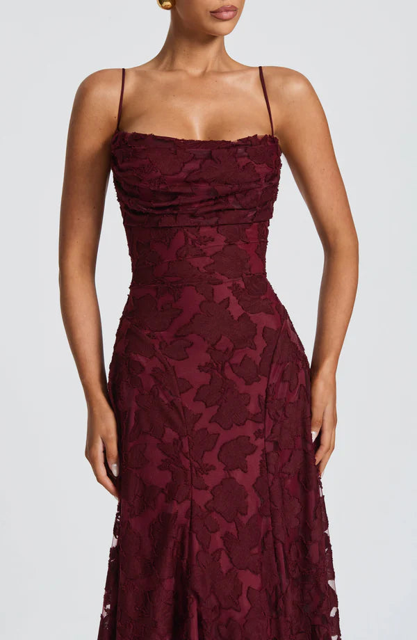 Francesca Maxi Dress - Cherry