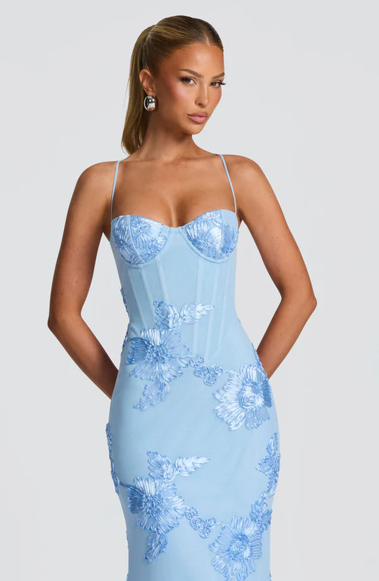 Nefertiti Maxi Dress - Glacier Blue