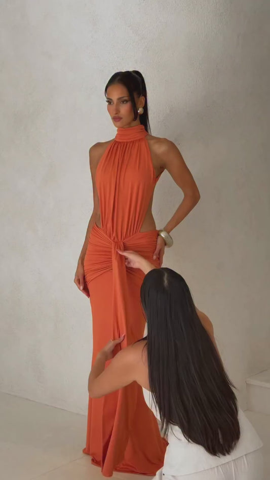 Thekla Maxi Dress - Burnt Orange