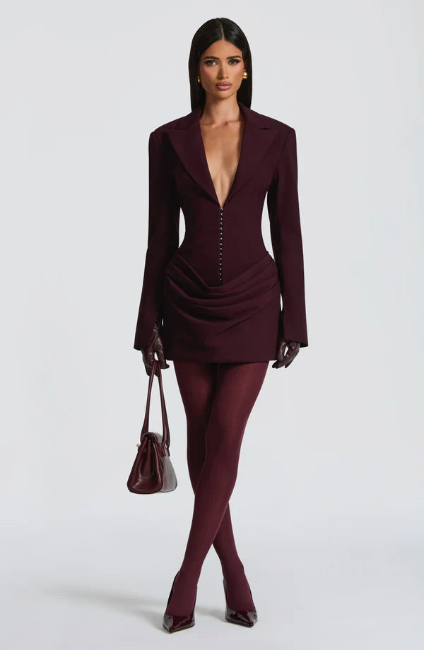 Susie Mini Dress - Plum